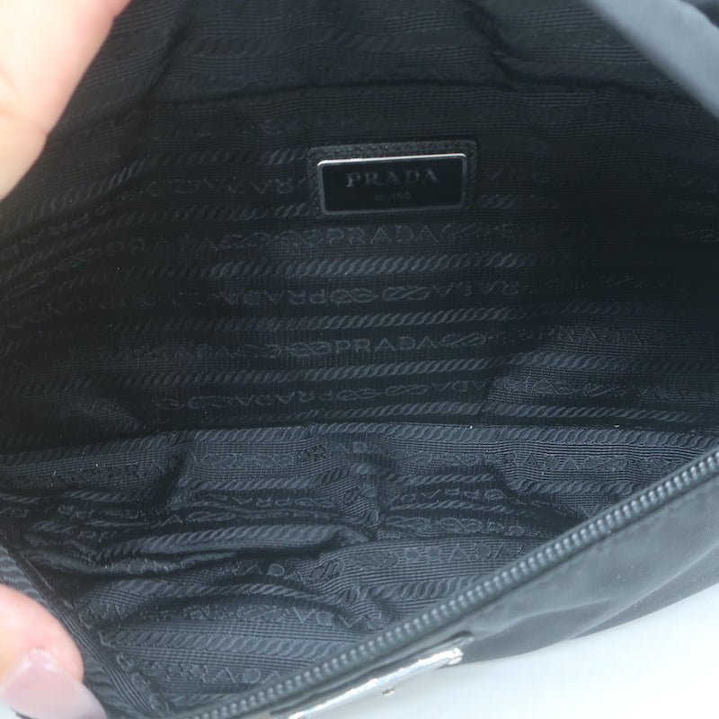 Prada Montagna Belt Bag Black Tessuto Nylon Medium Crossbody