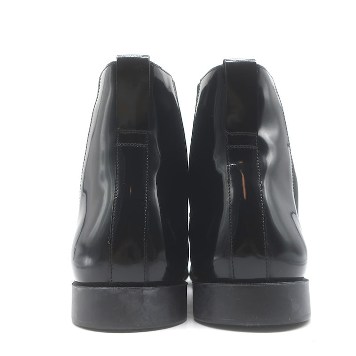 Dior Homme Chelsea Boots Black Patent Leather Size 42