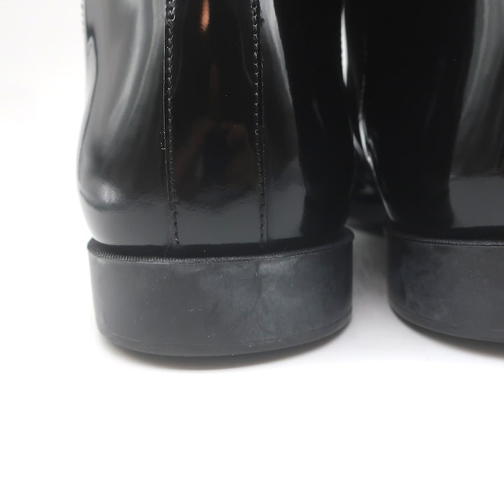 Dior Homme Chelsea Boots Black Patent Leather Size 42