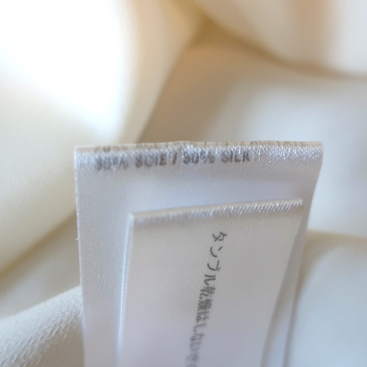 Chloe Scoop Neck Tank Top Milk Silk Crepe Size 38