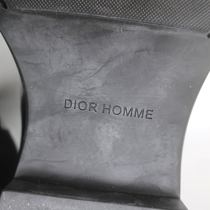 Dior Homme Chelsea Boots Black Patent Leather Size 42