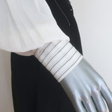 Lovebirds Zen Pleated Midi Shirtdress Black/Cream Silk Size Extra Small NEW