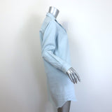 Frank & Eileen Mary Long Sleeve Shirtdress Classic Blue Tattered Wash Size Small