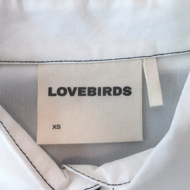 Lovebirds Zen Pleated Midi Shirtdress Black/Cream Silk Size Extra Small NEW