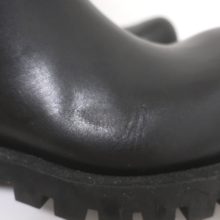 Balenciaga Hummer Boots Black Leather Size 40 US 9/10