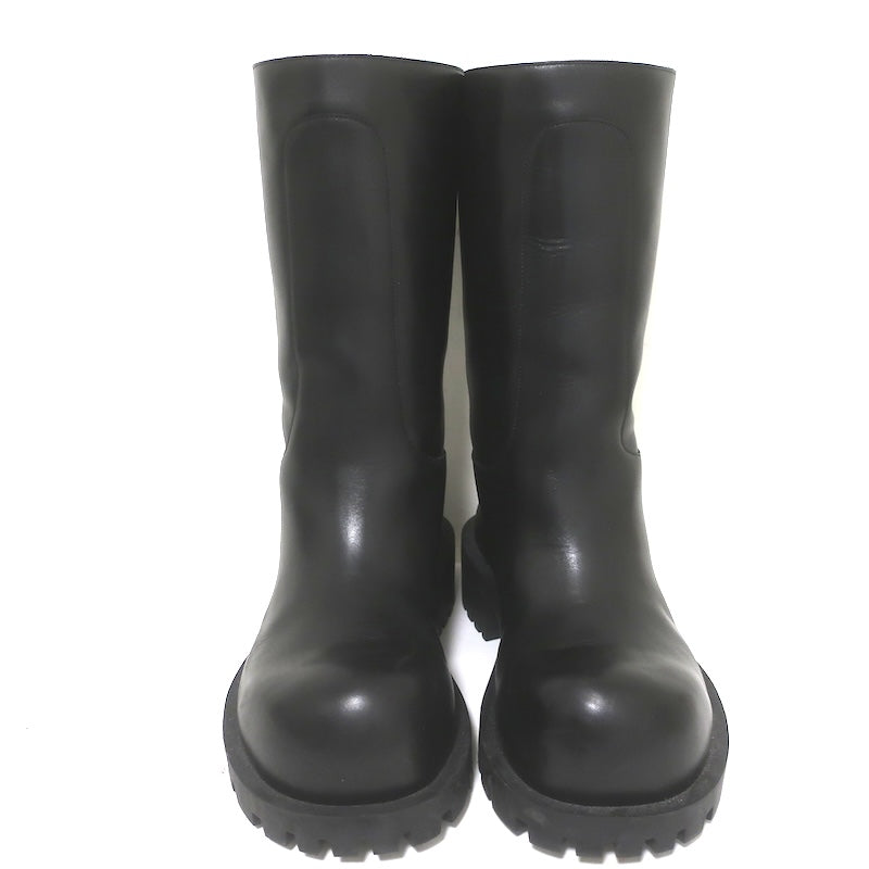 Balenciaga Hummer Boots Black Leather Size 40 US 9/10