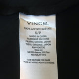 Vince Satin Slip Dress Black Size Small