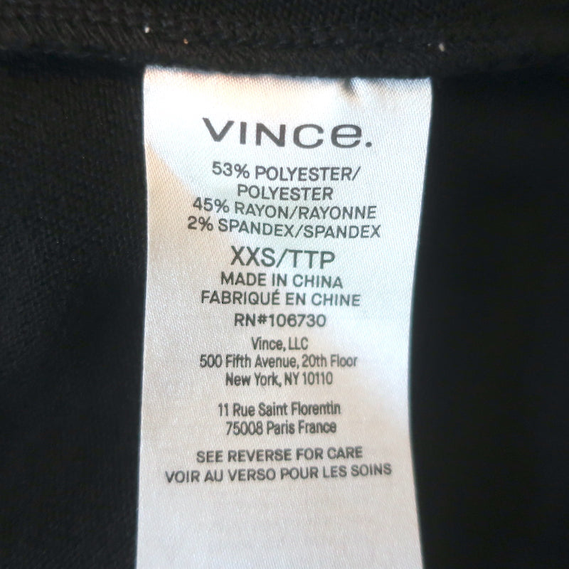 Vince Elbow-Sleeve Turtleneck Maxi Dress Black Knit Size Extra Extra Small