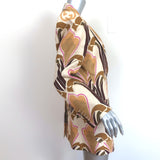 Gucci Love Parade Interlocking G Print Blazer Jacket Beige Linen Size 44