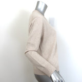 Jenni Kayne Flynn Cashmere V-Neck Sweater Oatmeal Size Small
