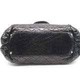 Chanel Portobello East West Tote Bag Black Quilted Glazed Calfskin and Tweed