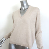 Jenni Kayne Flynn Cashmere V-Neck Sweater Oatmeal Size Small