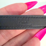 Hermes Kelly Double Tour So Black Bracelet Black Leather Size Medium