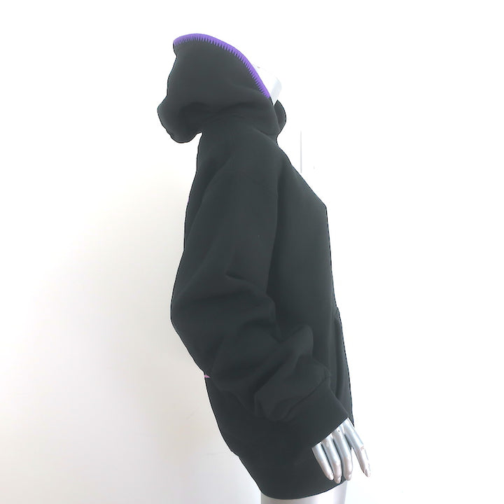 Madhappy Coachella Big Heart Fleece Hoodie Sweatshirt Black Size Large Unisex