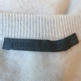 Jenni Kayne Flynn Cashmere V-Neck Sweater Oatmeal Size Small