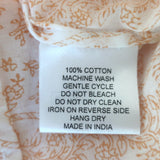 Thierry Colson Zoe button-up floral maxi dress, orange and white, authentic pre-owned, gently worn.