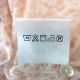 Thierry Colson Zoe button-up floral maxi dress in orange and white, authentic pre-owned, gently worn luxury