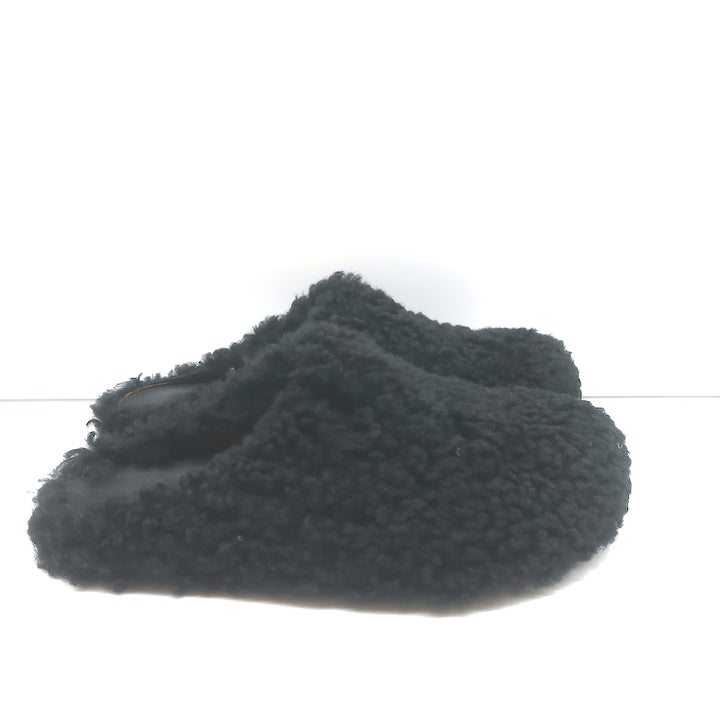 Marni Fussbet Sabot Shearling Mules Black Size 41