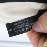 Chanel Coco Mark CC Bow Scrunchie Cream & Black Silk Twill Ponytail Holder