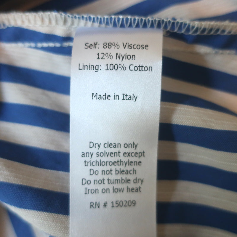 La Ligne Portia Striped Midi Dress Blue &amp; White Size Small