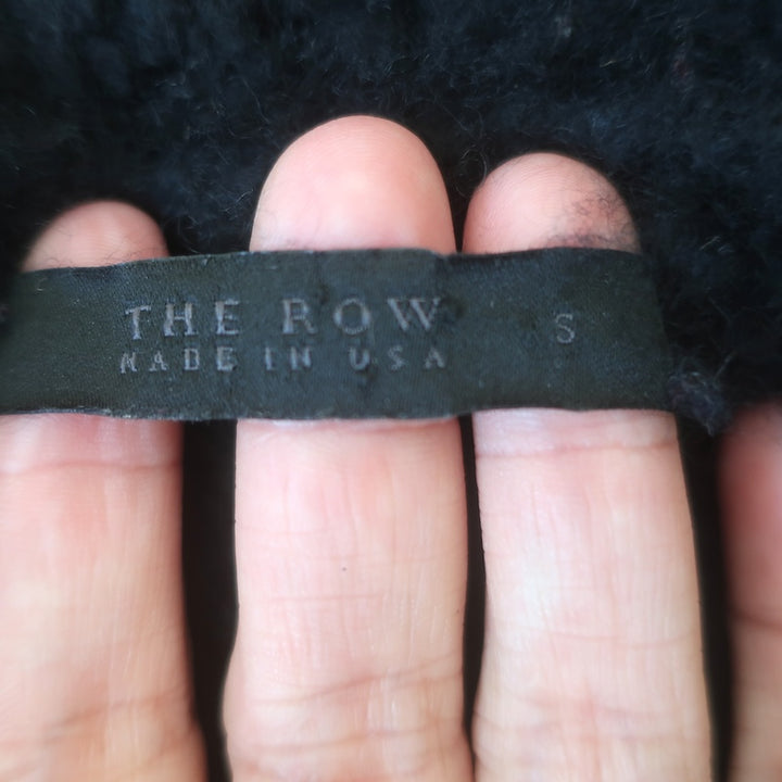 The Row Cashmere Boucle Knit Sweater Black Size Small