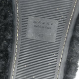 Marni Fussbet Sabot Shearling Mules Black Size 41