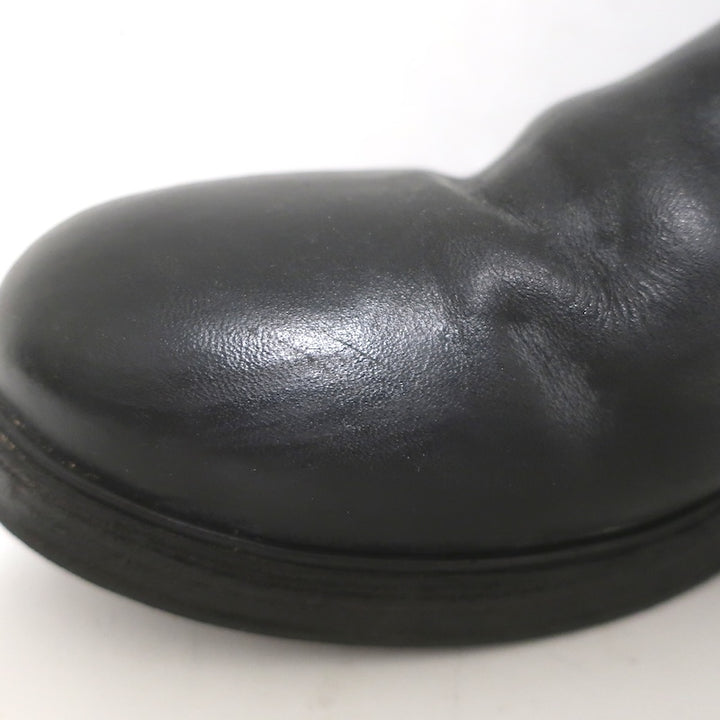 Marsell Zuccolona Tall Boots Black Buffed Leather Size 41