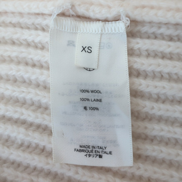 The Row Azura Ribbed Knit Turtleneck Sweater/Dress Cream Wool Size Extra Small NEW