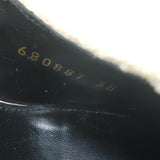 Saint Laurent Vesper Boucle Tweed Cap Toe Slingback Pumps Cream/Black Size 38