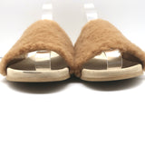 Jenni Kayne Shearling Slide Sandals Natural Size 41