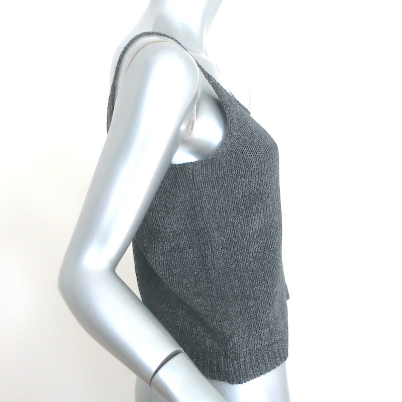 Jenni Kayne Knit Tank Top Dark Gray Size Extra Small