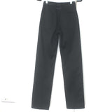 MM6 Maison Margiela Logo-Embroidered Straight Leg Pants Black Twill Size 36