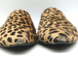 Jenni Kayne Mules Cheetah Print Calf Hair Size 39 Pointed Toe Flats