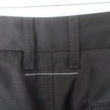 MM6 Maison Margiela Logo-Embroidered Straight Leg Pants Black Twill Size 36