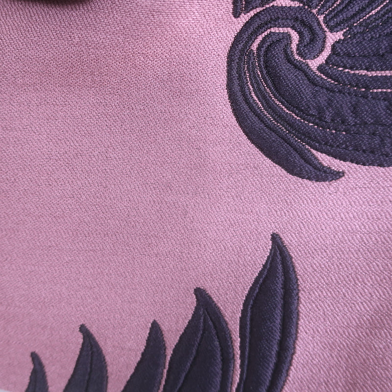 Authentic Dries Van Noten jacquard two-button blazer in orchid purple silk-blend, pre-owned with tailored luxe silhouette