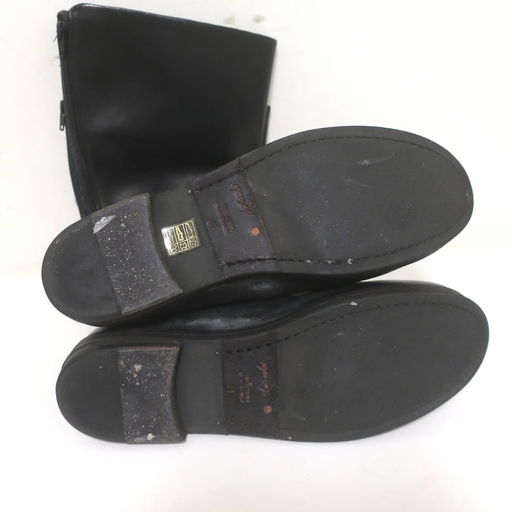 Marsell Zuccolona Tall Boots Black Buffed Leather Size 41