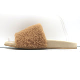 Jenni Kayne Shearling Slide Sandals Natural Size 41