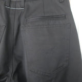 MM6 Maison Margiela Logo-Embroidered Straight Leg Pants Black Twill Size 36
