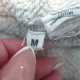 Ulla Johnson Judith Embroidered Sweatshirt Heather Grey Cotton Size Medium