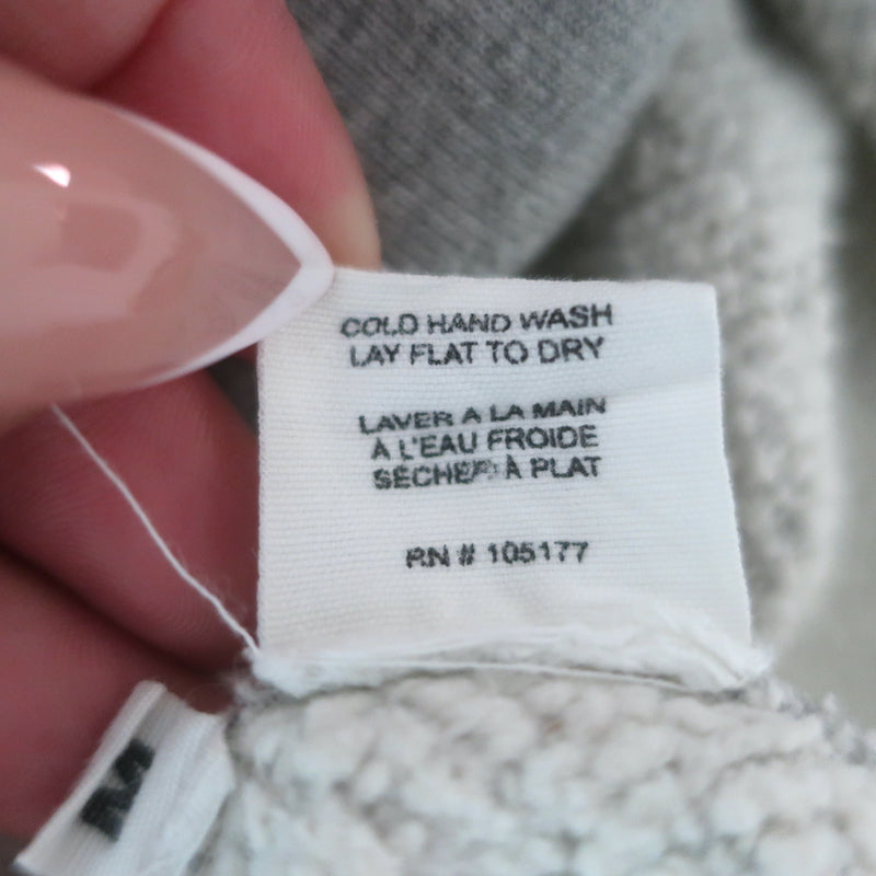 Ulla Johnson Judith Embroidered Sweatshirt Heather Grey Cotton Size Medium