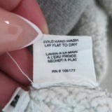 Ulla Johnson Judith Embroidered Sweatshirt Heather Grey Cotton Size Medium