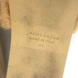 Jenni Kayne Shearling Slide Sandals Natural Size 41