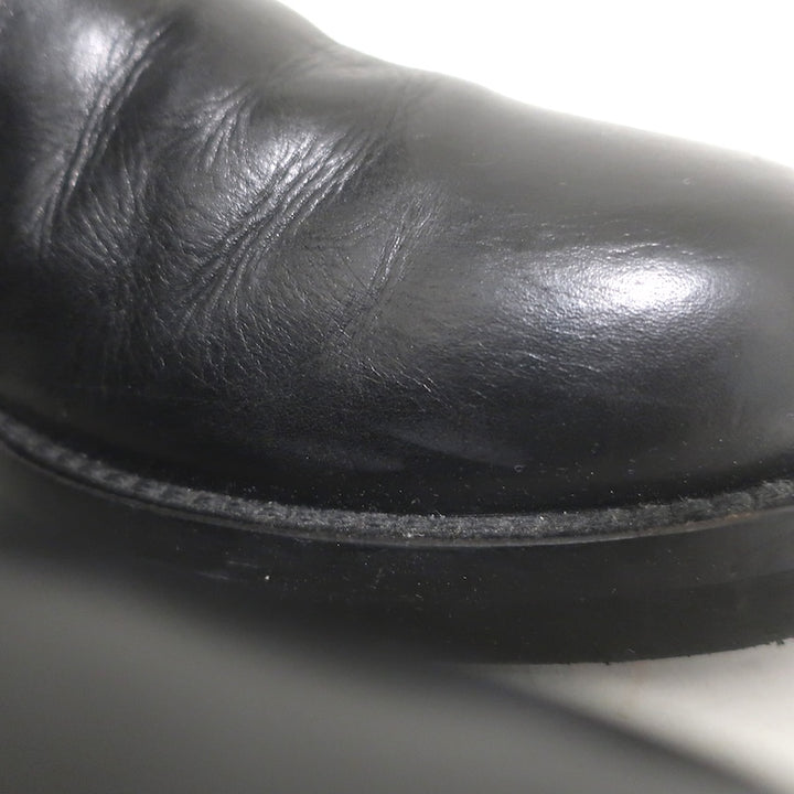 Ann Demeulemeester Knee High Riding Boots Black Leather Size 41