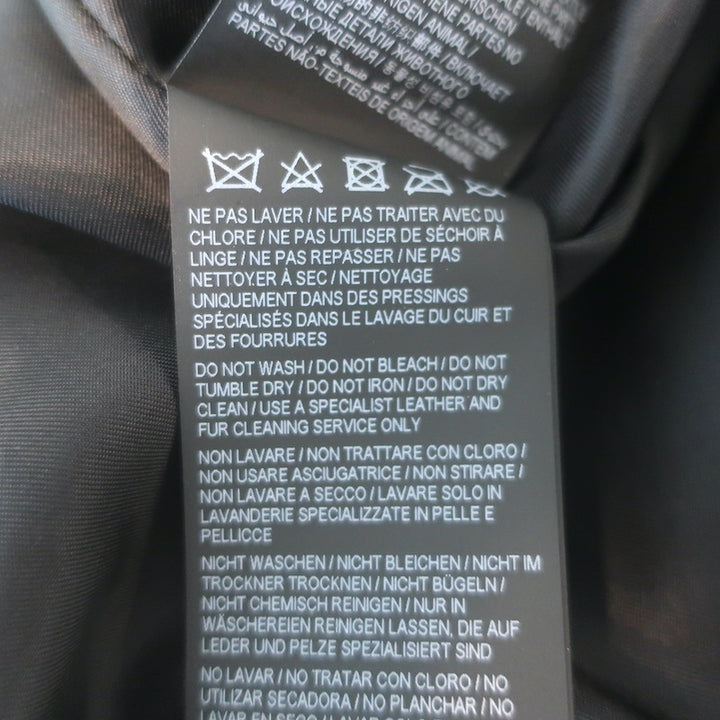 Saint Laurent High Waist Lamb Leather Pants Black Size 38 NEW