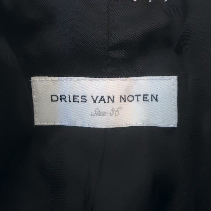 Dries Van Noten jacquard two-button blazer in orchid silk-blend, authentic pre-loved, size 36