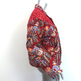 Alix of Bohemia Dune Jacket Red Rosemary Print Cotton Size Large