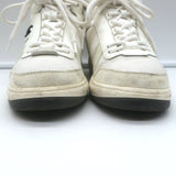 Chanel 22P High Top Sneakers White Mesh & Ecru Suede Size 38