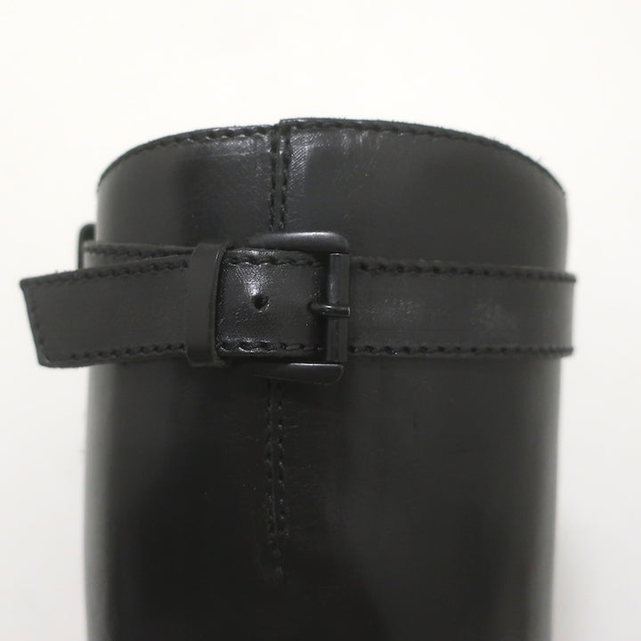 Ann Demeulemeester Knee High Riding Boots Black Leather Size 41