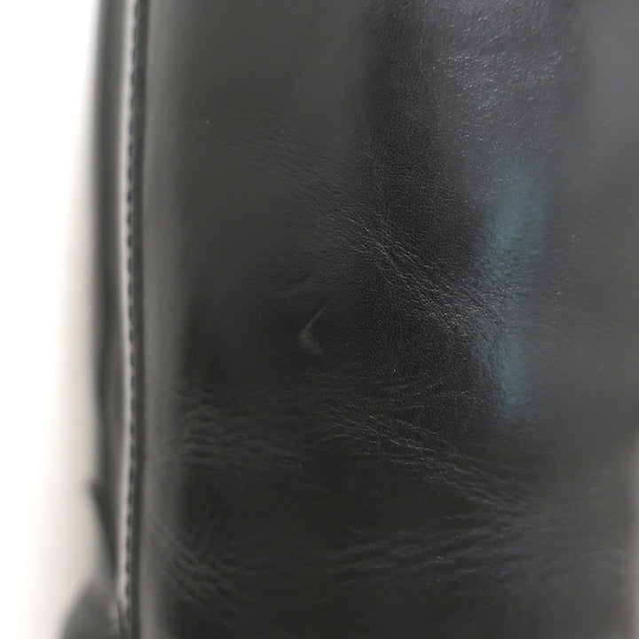 Ann Demeulemeester Knee High Riding Boots Black Leather Size 41
