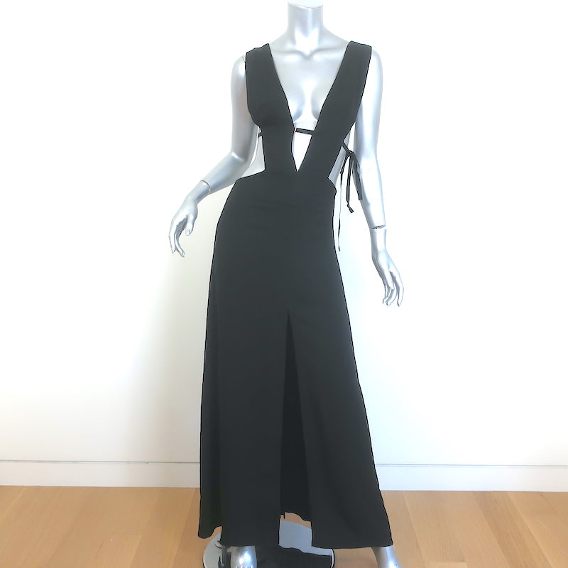 Cult Gaia Alondra Gown Black Crepe Size Extra Small Sleeveless Maxi Dr Celebrity Owned Cult Gaia Alondra Gown Black Crepe Size Extra Small Sleeveless Maxi Dr Celebrity Owned